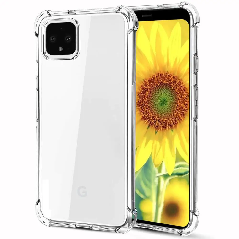 

HOCAYU Amazon Cheap Price Bumper Flexible Soft Tpu Clear Mobile Phone Cover Case For google pixel 4xl case Shockproof