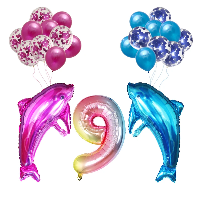23 Pieces Grand Ocean Ballons Animaux Requin Dauphin Decoration De Fete D Anniversaire Ballon De Vacances Bebe Douche Theme Gonflable Boule De Poisson Buy Grand Ocean Animal Ballons Requin Dauphin Fete D Anniversaire Decoration Bebe