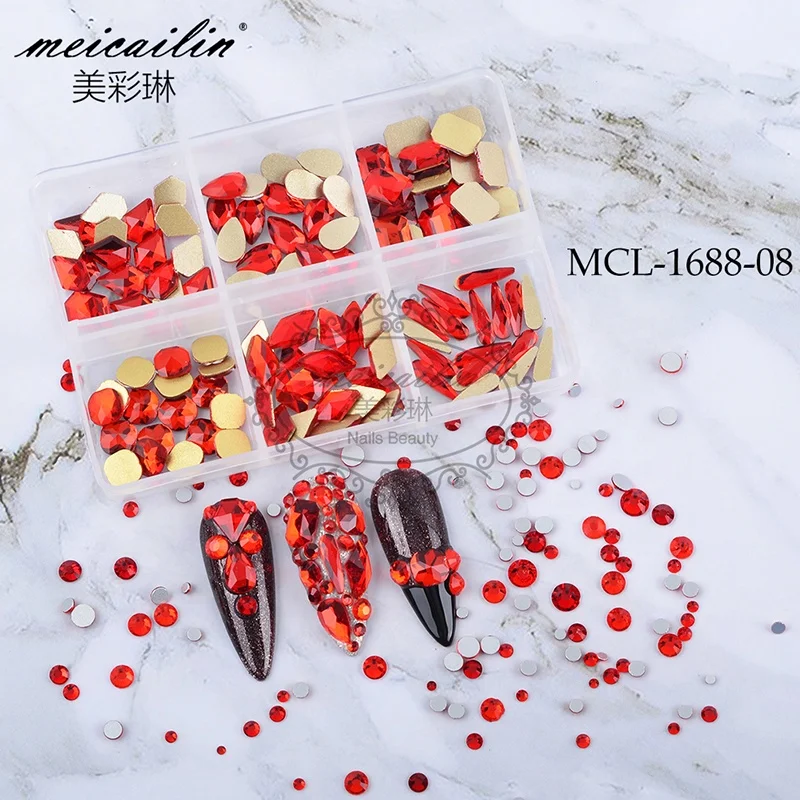 

12 designs Nail Small Crystal Diamond Rhinestones, 12 colors