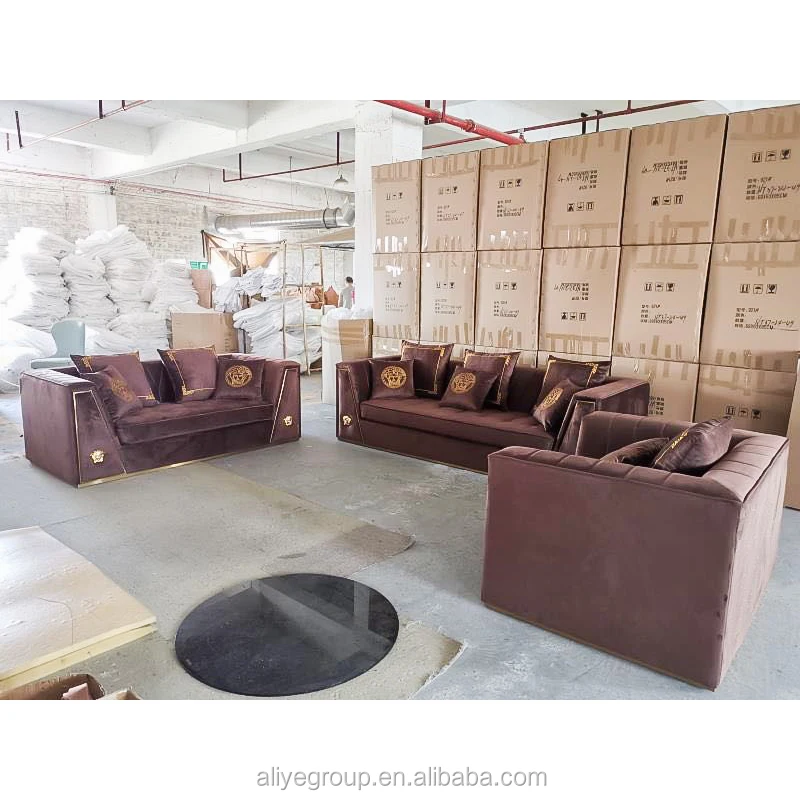 
italian brand luxury living room sofa with nubuck or Suede  (60665938875)