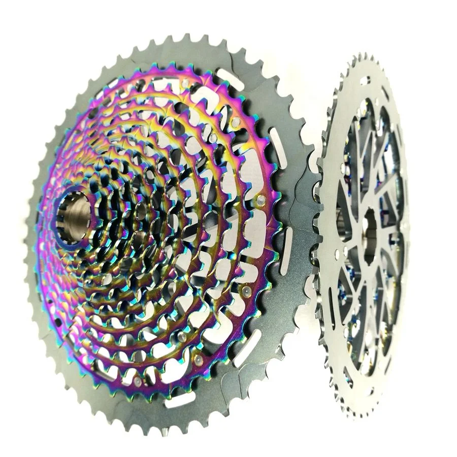 

Synergy Road Bike MTB Rotation 555% Bicycle Parts 12 Speed 9-50T 380g Chrome Bicycle Cassette Free Wheel 11Speed, Colorful