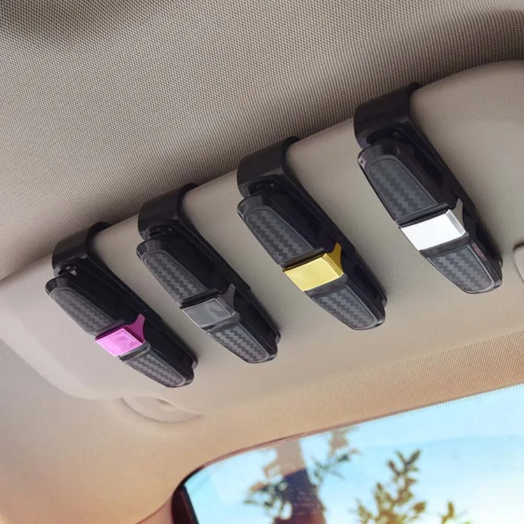 

Best Seller Double-Ends Clip 180 Degree Rotational Sun Visor Clip Sunglasses Holder Car