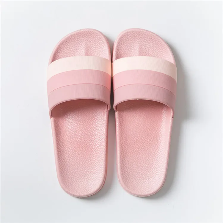 

New Indoor And Outdoor Slippers Male Deodorant Antiskid Stripe Home Slippers Couple Slippers, As picture