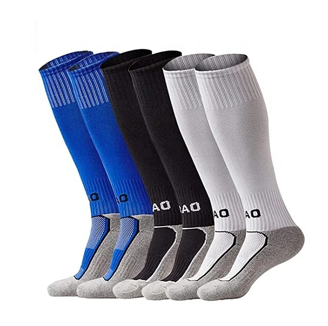 

Knee High Boys or Girls solid Tube Socks for Soccer, Basketball,Outfits Compression Long Sport Soccer Socks