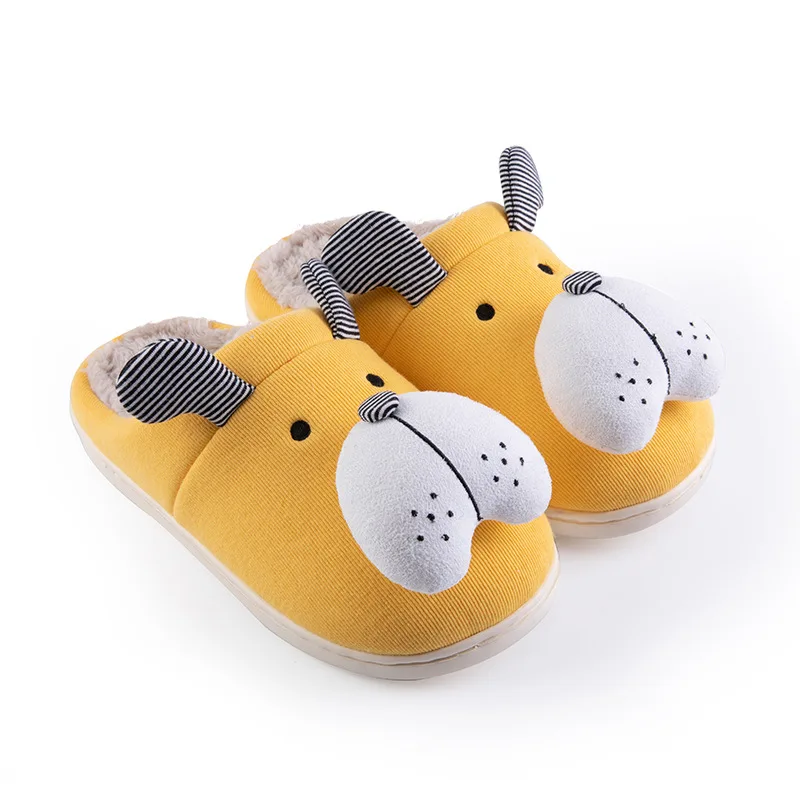 

New autumn and winter cute animals baotou cartoon warm children's cotton slippers