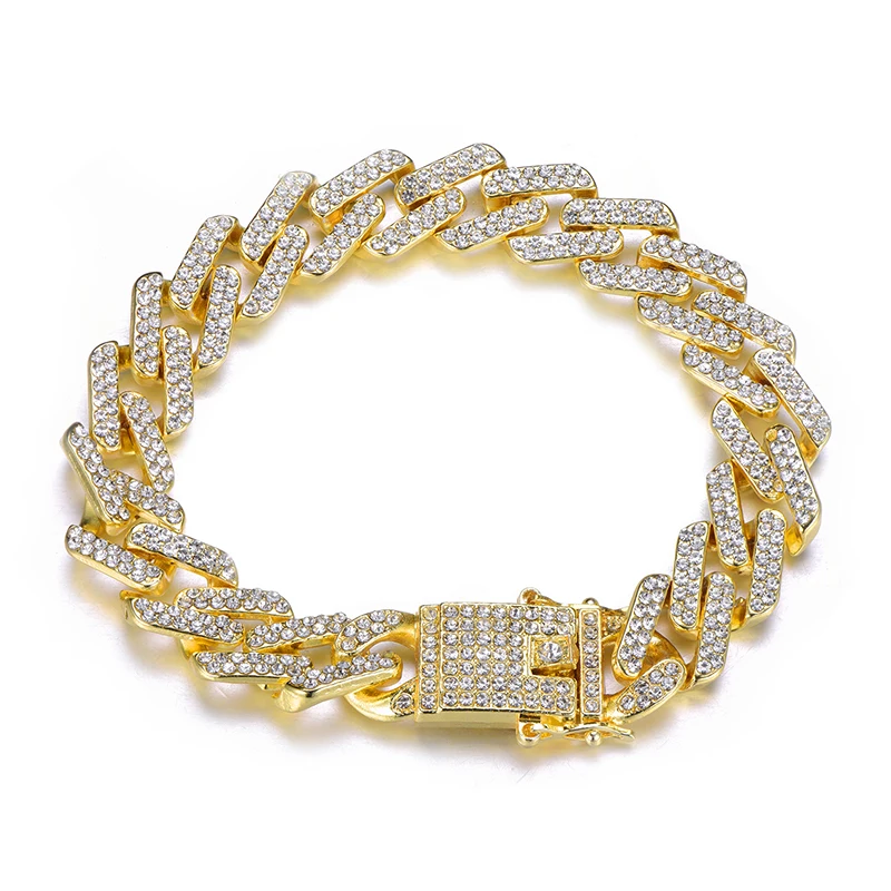New Arrival 13mm Miami Cuban Link bracelets Prong Cuban Link For Men Fashion Jewelry