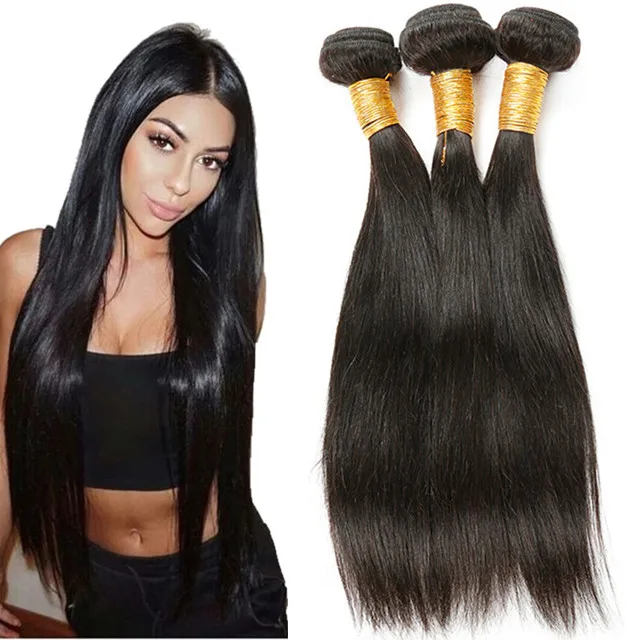 

Geleisi Hot Products Mink Virgin Brazilian Human Hair Extension Straight Natural Human Hair Weave Bundles Wholesale, Natural color, other colors are available