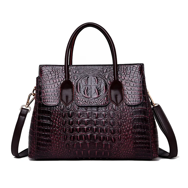 

New shoulder bag Crocodile pattern ladies leather fashion handbags for women luxury