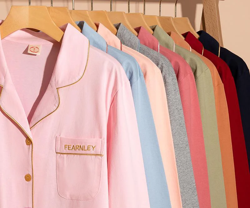 

new arrival 2021 spring wholesale women night wear female pyjamas cotton pj set sleep suits