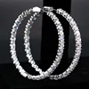 Mister Jewelry big hoop gold earring diamond setting, ladies earring sets