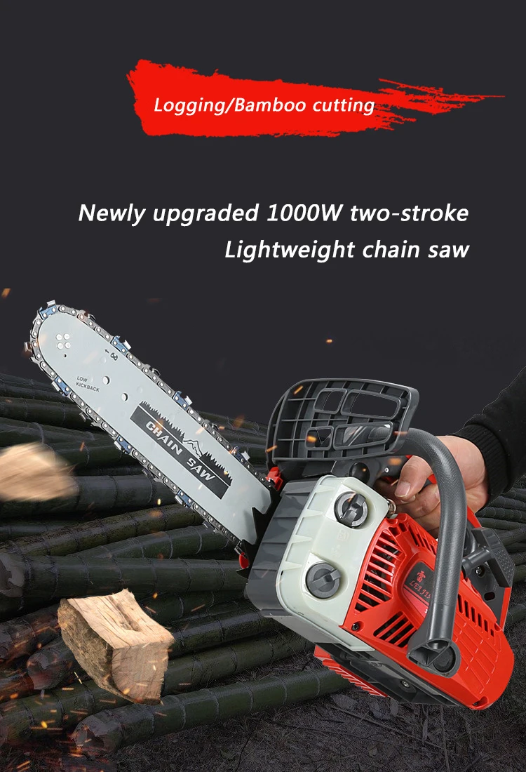 Manufacture Price Petrol Stable And Less Vibration 22 inch Gasoline Chain Saw, Professional Chainsaw