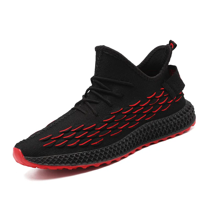 

Fly and knit Mens Walking Shoes Running Athletic Sneakers Wholesale Price, 3 colors