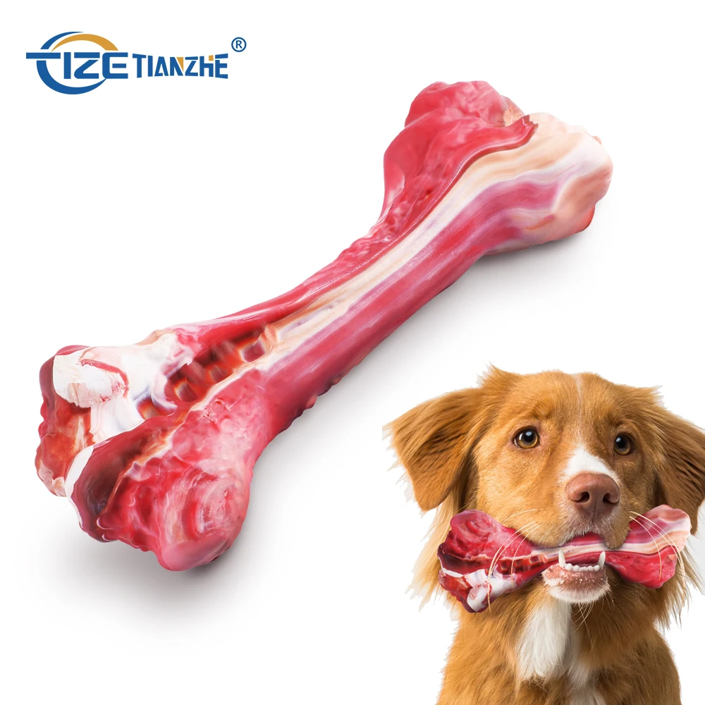 

Support USA Drop Shipping Non-Toxic Pet Tooth Cleaning Interactive Bone Toys Rubber Dog Chew Toy For Aggressive Chewers