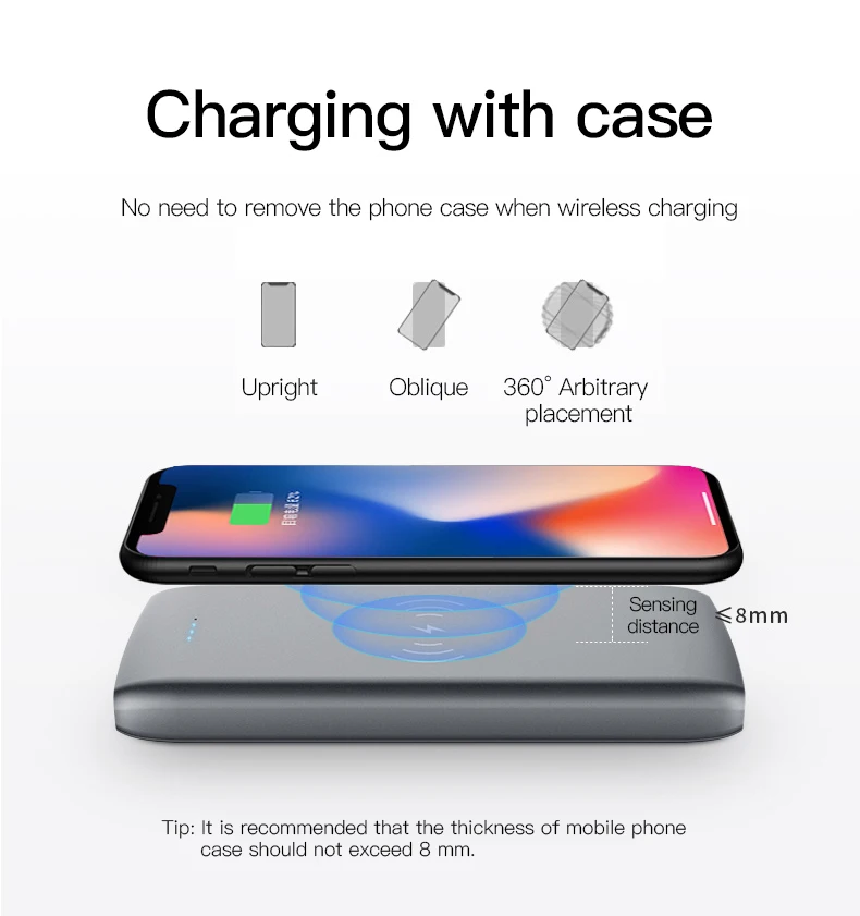 ifory High capacity dual usb output interface Li-polymer battery slim WST 10000mah power bank shipping - ANKUX.COM