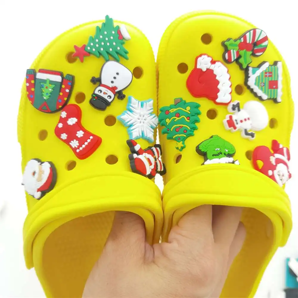 

PVC Christmas Series Shoe Charms Accessories Buckle Decorations ornaments fit Party Kid's Gifts Christmas charms