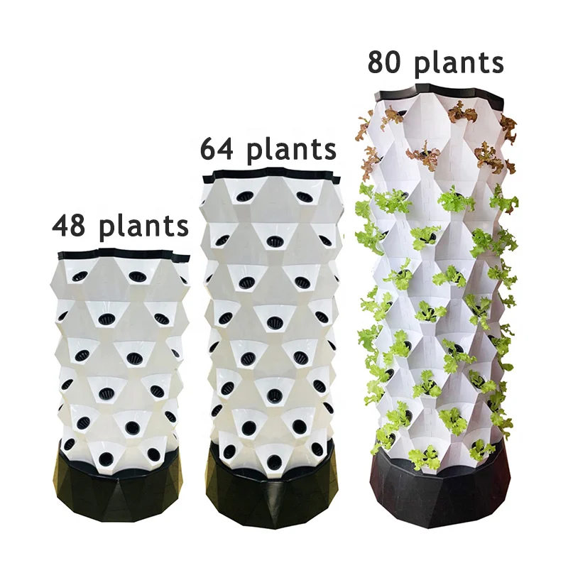 

Indoor hydroponic growing system Tower Hydroponic Growing Systems Garden Tower Aeroponic hydroponic system, White.green.black..