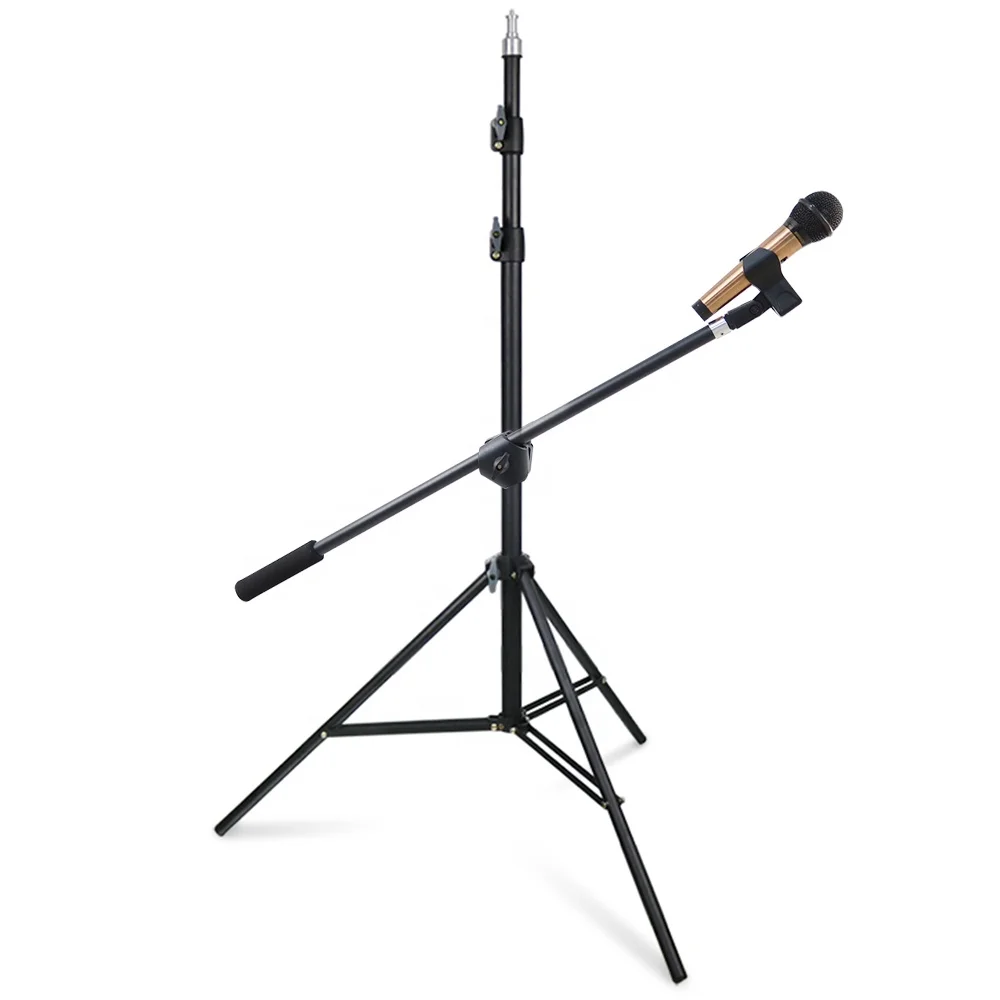 

New height adjustable custom microphone stand metal studio mic stand