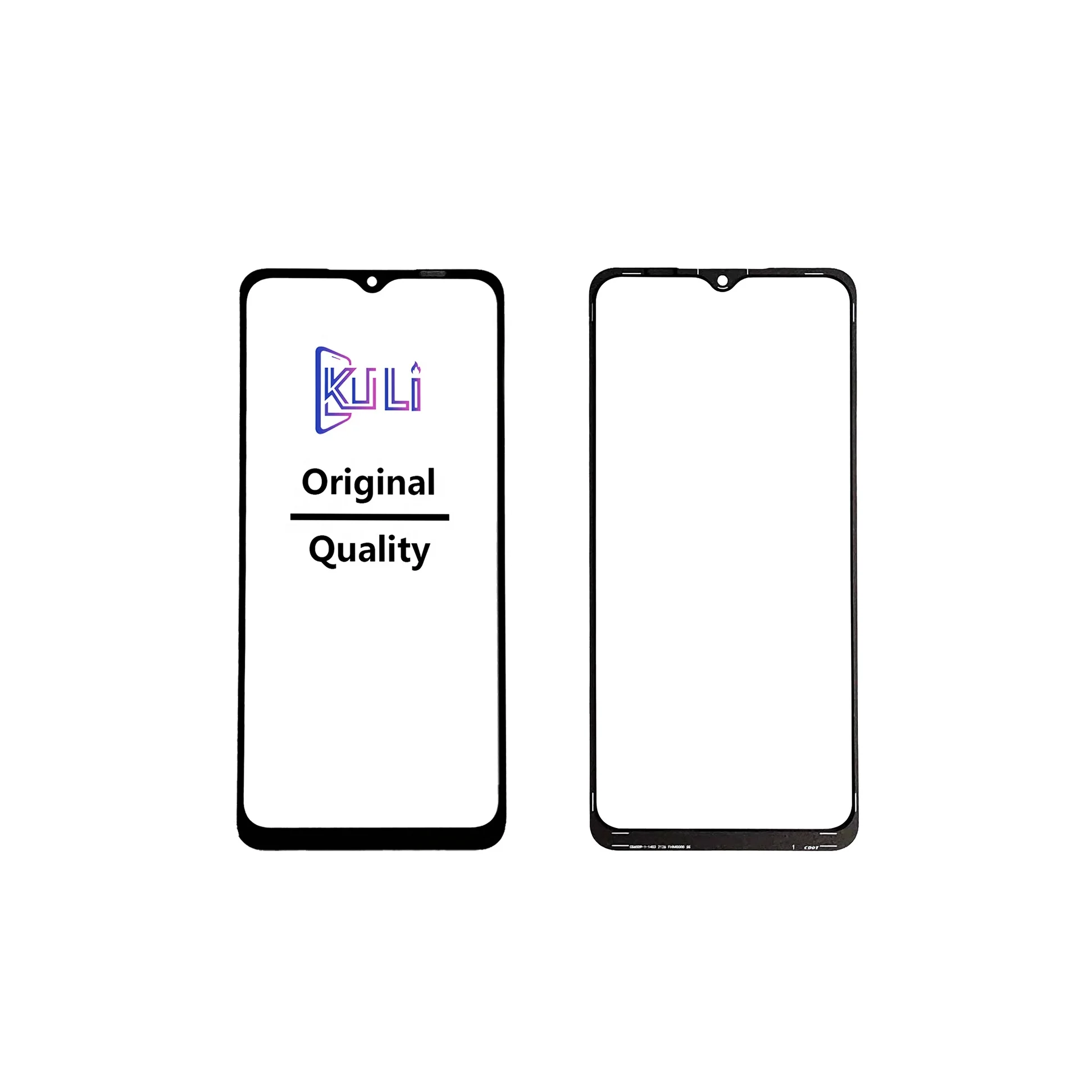 

KULI free sample for Samsung A12 front glass + OCA Touch Screen Digitizer original mobile display outer glass with OCA