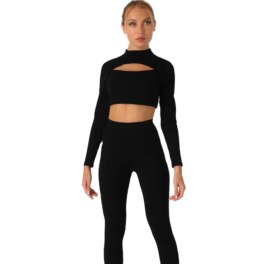 

Seamless Sportswear Two Piece Yoga Set Women Casual Sport Sets