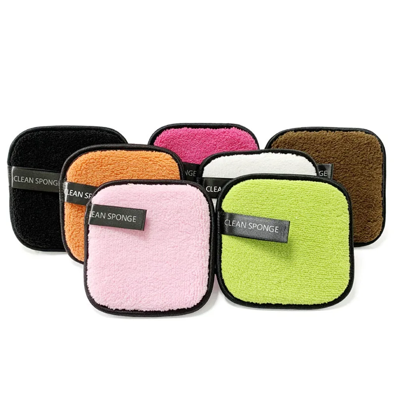 

High Quality Microfiber Flannel Makeup Remover Pads Reusable Face Cleansing Cotton, Show as picture or customized