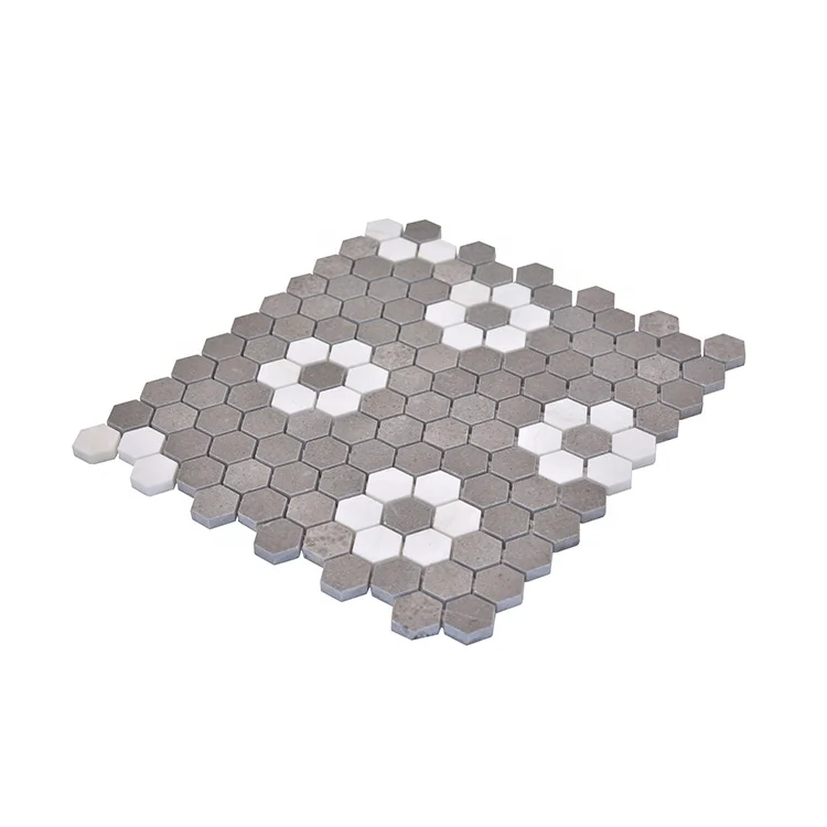 Design Acquabianca Cinderella Hoeycomb Stone Moonight Modern Mosaic Hexagon Office Building Online Technical Support Minimalist