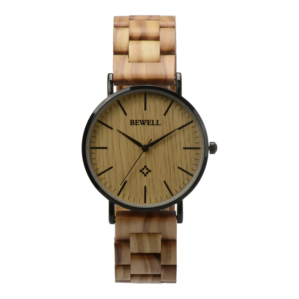 

Wholesale watch metal case luxury watches metal wooden band mens metal watches