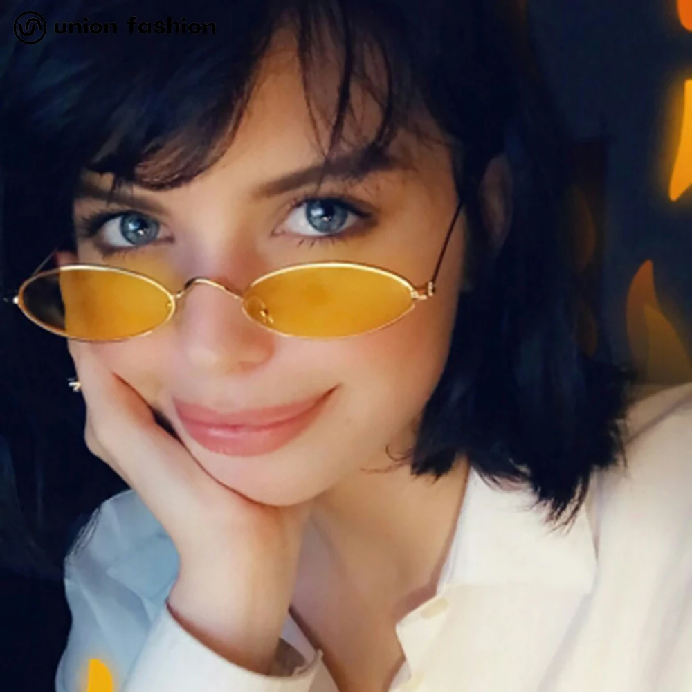 

2021 Retro Oval Type Metal Sunglasses Wholesale Trendy Slim Frame Vintange Shades Sunglasses