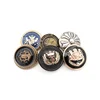 logo engraved sewing design custom metal coat flat shank button for clothes