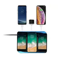 

Fast Magnetic Charging Stand Multi Qi DC 12V Station USB Cable Wireless Charger