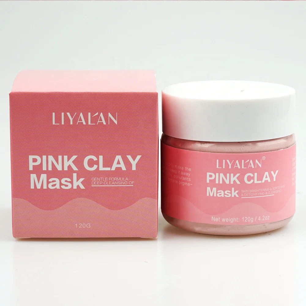 

OEM Australian Kaolin Facial Mud Mask Private Label Brightening Pore cleansing Organic Rose Pink Face Clay Mask