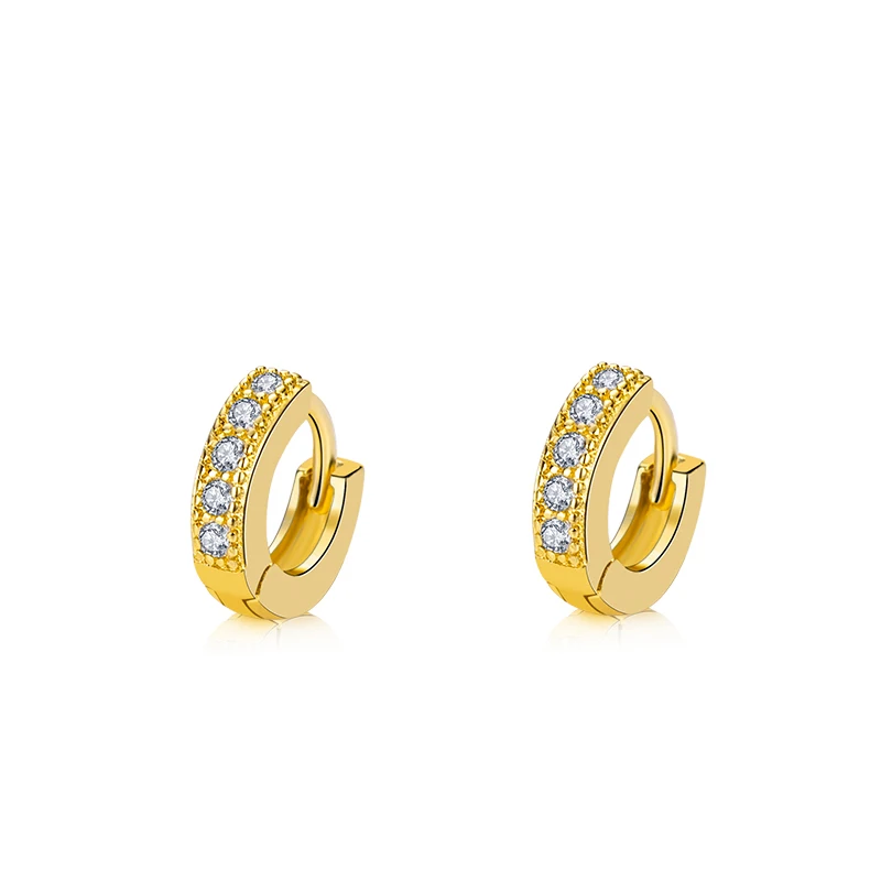 

Fashion copper jewelry, European and American earrings, glamorous, earrings, pifa cubic zirconia earring, female girl, Golden