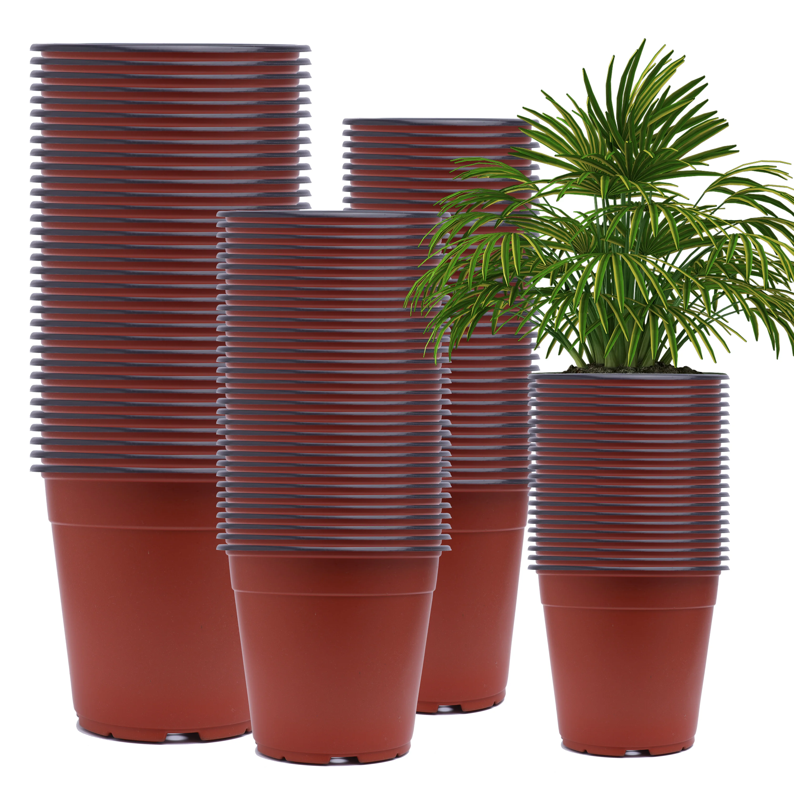 

Cheap plastic flower pots Garden Nursery Pots Plant Flowerpot Seedlings Planter Containers Home Decor Various Sizes