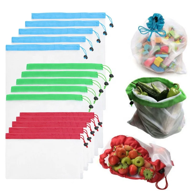 

New Design Recycled Polyester Tote Mesh Wash Bags, Customized