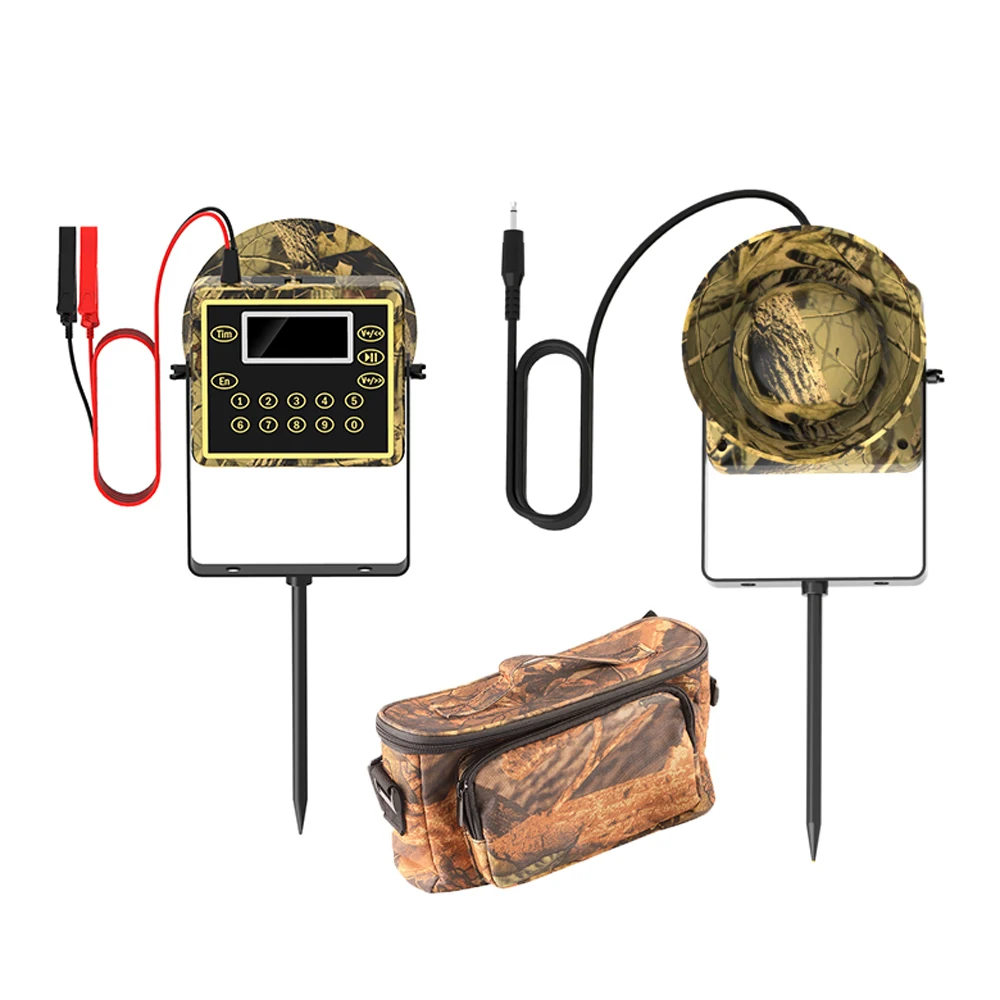 

Middle East Hot Selling Remote Control 60W Loud Speakers Waterproof Hunting Sound MP3 Speaker for Bird Decoy, Camouflage & green
