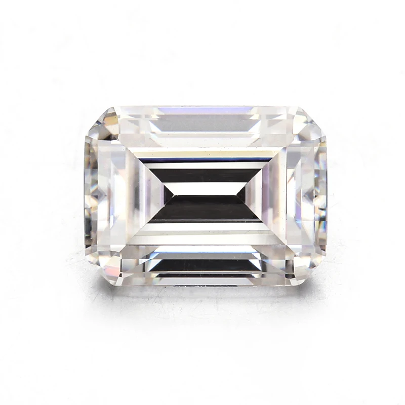 

octagon shape vvs moissanite white color 10*8mm emerald cut moissanite