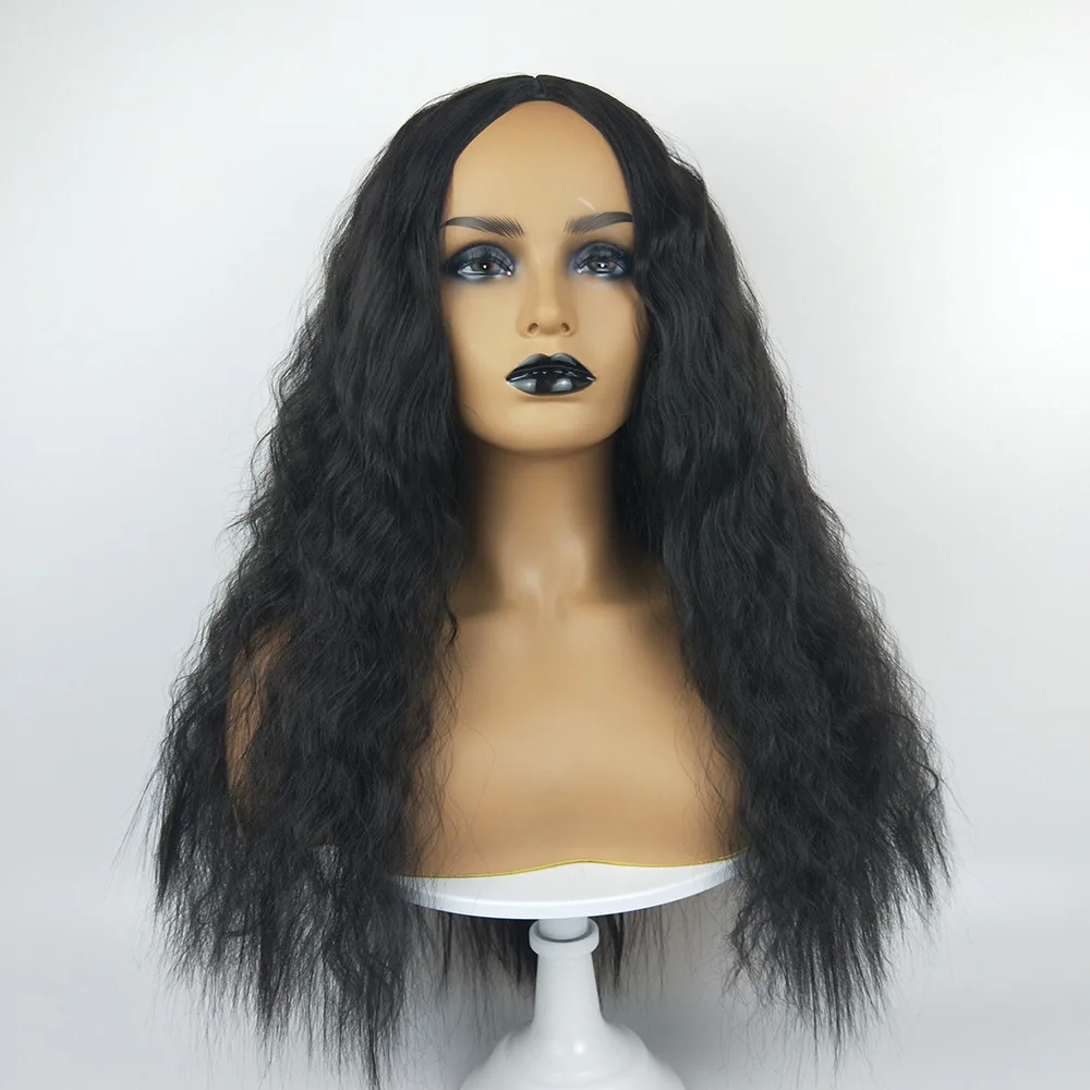 

Foreign Trade European And American Women Wigs Long Curly Hair Small Beautiful Wig Headgear