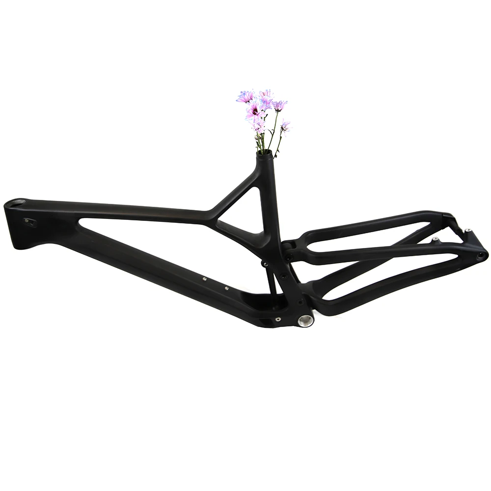 

Full Suspension Carbon Fiber Road Bike Frame telaio bici carbonio Mountain Bicycle Frame, Matte balck