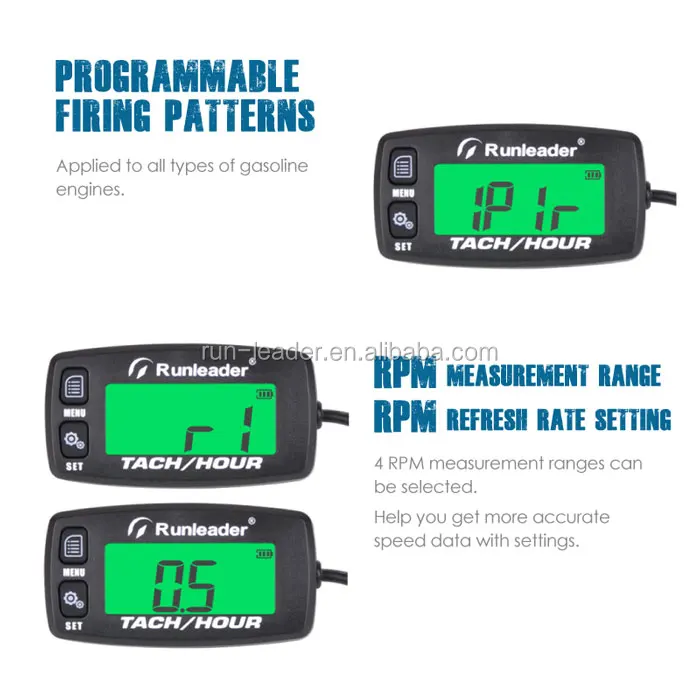 Multicolor Backlight Tachometer/hour Meter For Motorcycle Atv Pit Bike