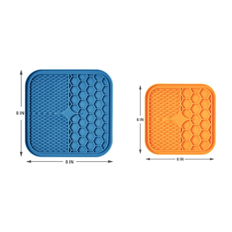 

Pet slow feeding silicone licking dog lick pad mat with suction