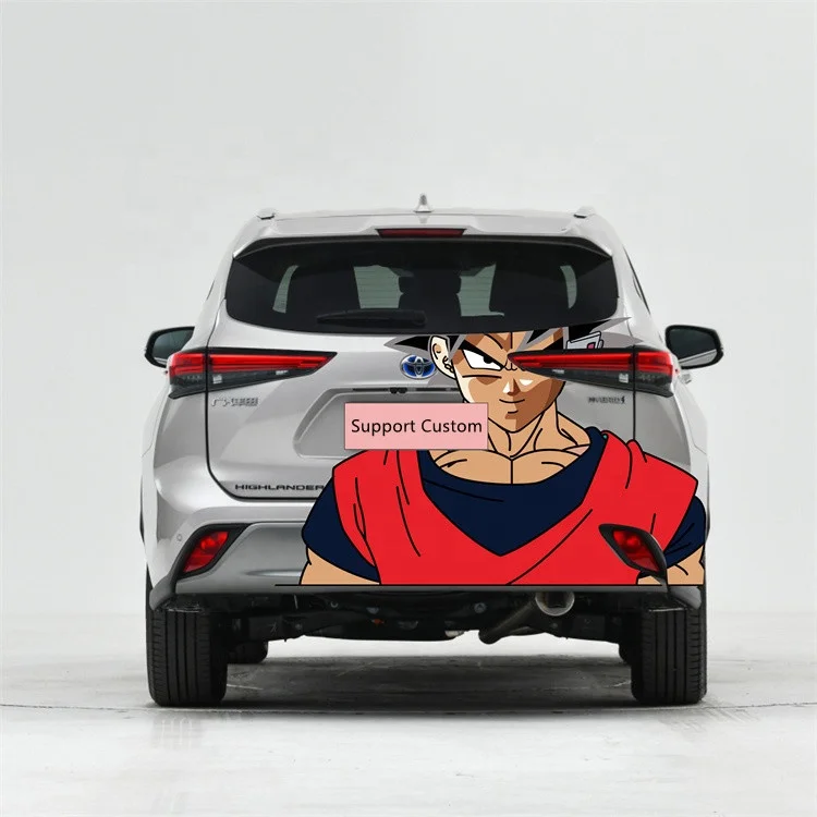 

5 years Anime tail car door full body graphics sticker design custom printing vinyl large anime car decal stickers for car anime