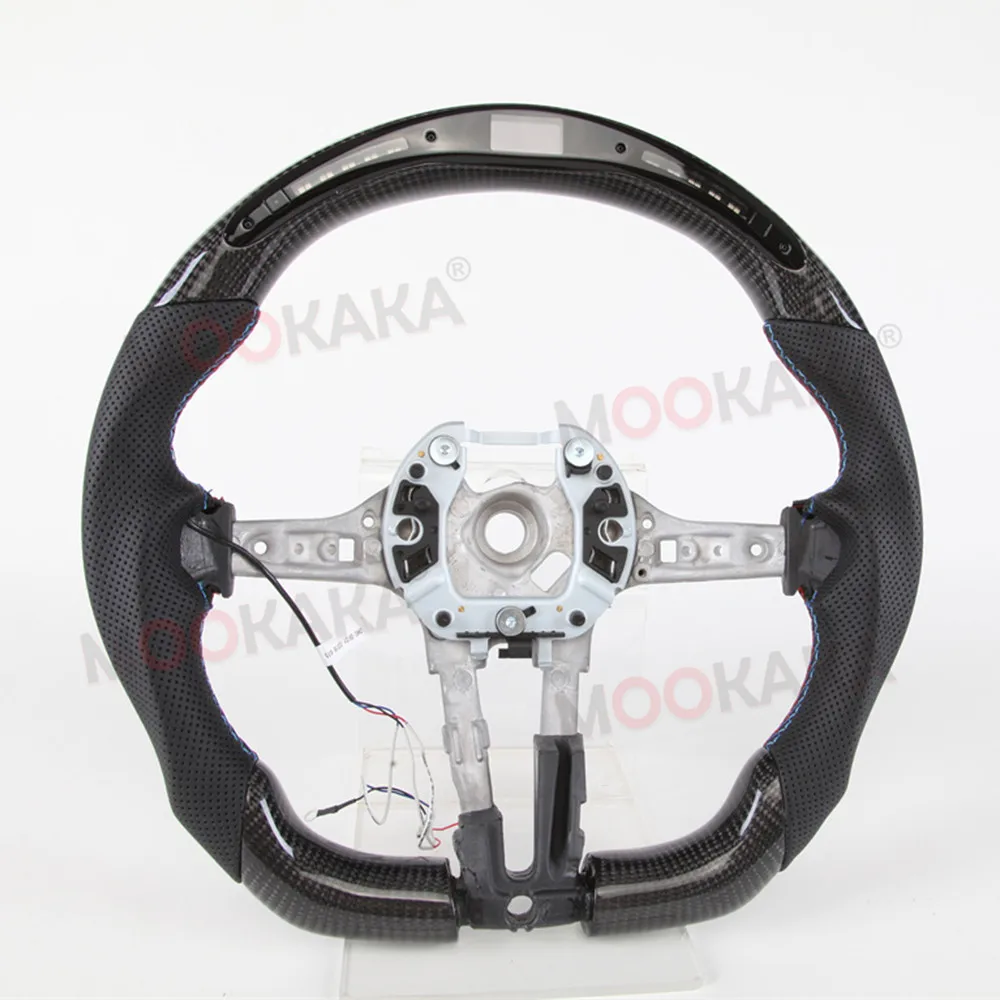 

For Bmw Leather Or Carbon Fiber Steering Wheel F33 F34 F80 F82 F83 F85 F86 F87 M2 M3 M4 M5 M6 LED
