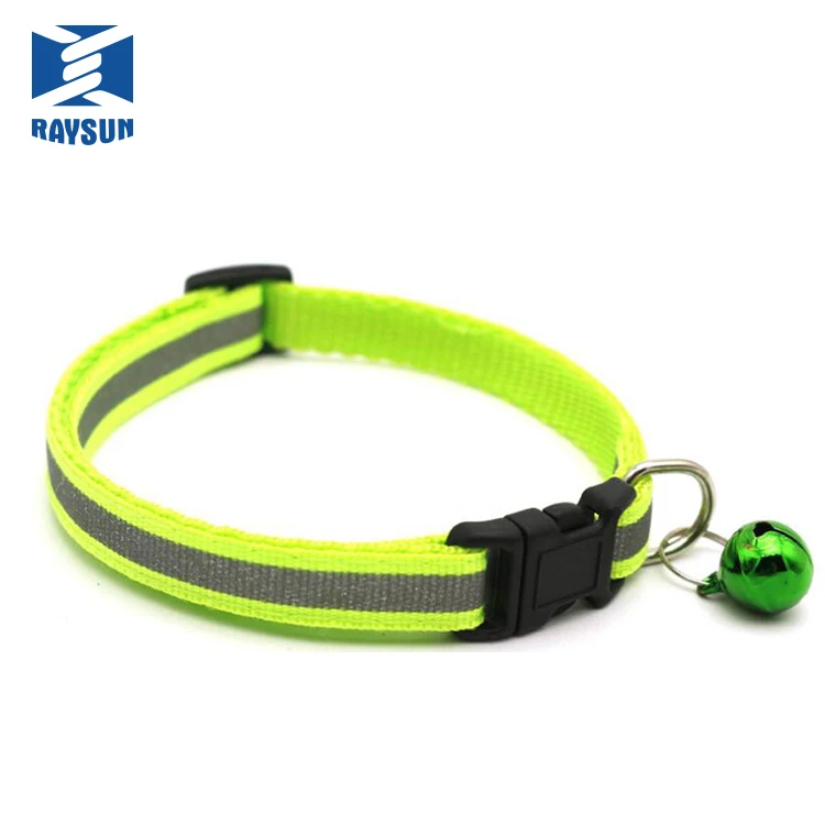 

Lead cat set eco custom nylon training leash beeper designer reflective dog collar, Customized color