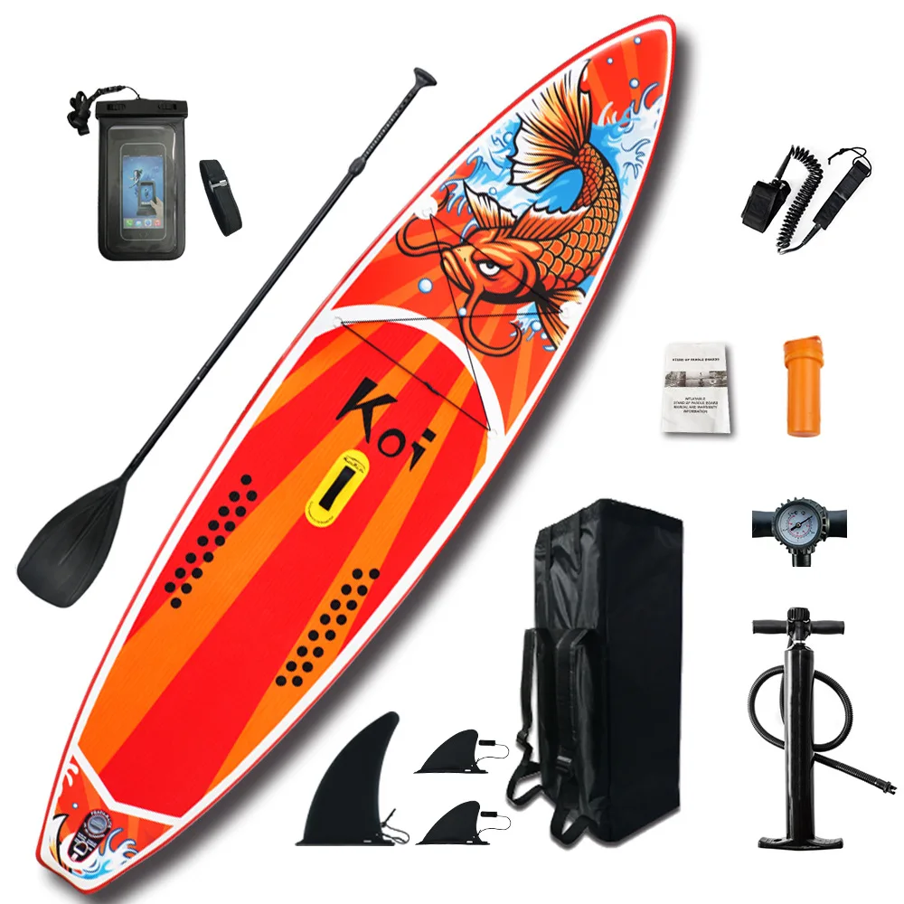 

Factory directly high quality inflatable stand up race paddle sup board fishing Isup Paddle Board Surfboard kit sets, Green or pink