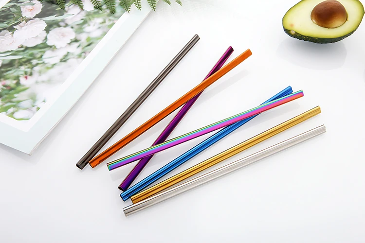 New Design Creative Lovely Heart Shaped Stainless Steel Straws Reusable