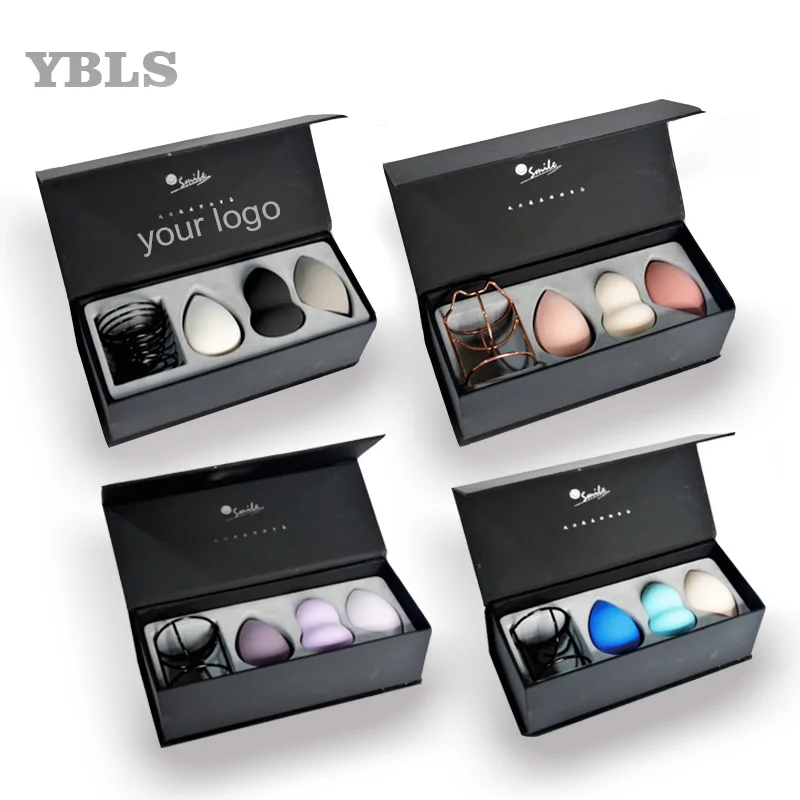 

2021 New design Premium quality 3pcs beauty soft makeup tools kit blender Blush Concealer Eye Face Makeup Sponge set, Multi colors