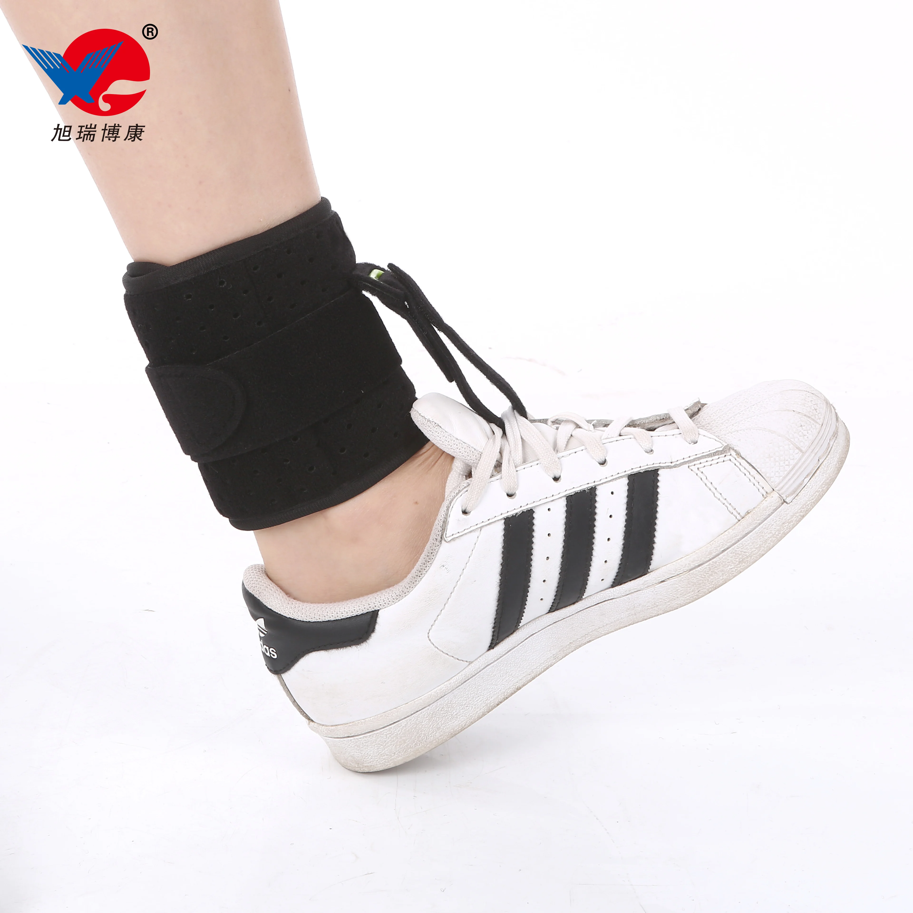 

Adjustable Compression Elastic Ankle Support Wrap Ankle Brace for Men & Women Professional Protection 100% Polyester(ae), Black or custom color