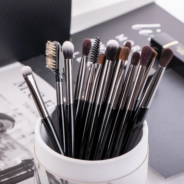 

18PCS Black EYE Makeup Brushes Eye Shadow Eyeliner Eyebrow Eye Set brush make up brush set