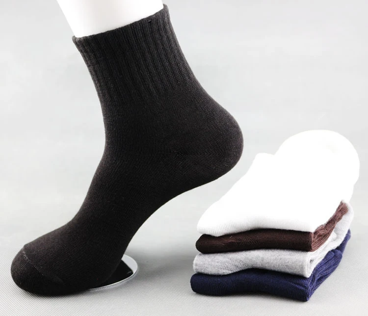 

VK541-Factory direct sales, wholesale men's sports socks, solid-color socks autumn business, Picture
