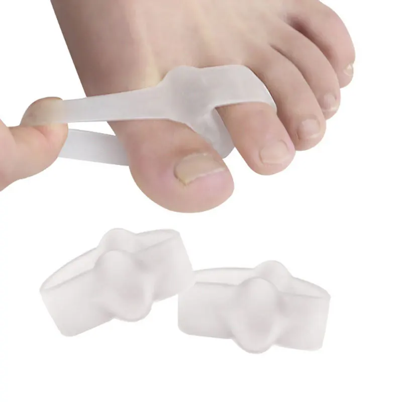 

Soft Gel Toe Separator Toe Corrector Provide Cushioning Relieve, Bunion Pain & Hammer Toes, Milk white