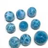 Natural Larimar Cabochon Ball shape for Gemstone and Jewelry Design